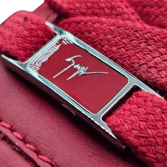 Giuseppe Zanotti Cobras Sneakers - Leather - Red - 44.5 11.5 US $995 - Picture 6 of 11